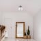 Globe Electric Globe Electric Portland 9.91 in. H X 8 in. W X 8 in. L Brass White Ceiling Light 65792 - alternate 8